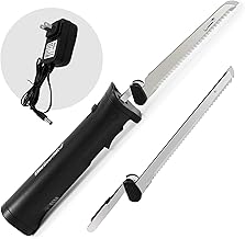 Cordless Electric Knife with 4 Blades and Safety Lock
