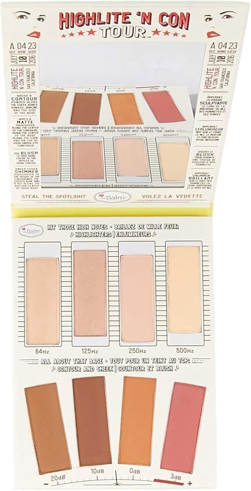 Multicolor Highlighting and Contour Powder Palette
