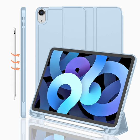 iPad Air 5th/4th Gen Case with Pencil Holder Sky Blue