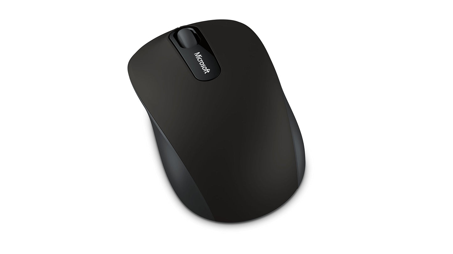Bluetooth Mobile Mouse 3600 - Black. Comfortable Design, Right/Left Hand Use, 4-Way Scroll Wheel, Wireless Bluetooth Mouse for PC/Laptop/Desktop, Works with for Mac/Windows Computers