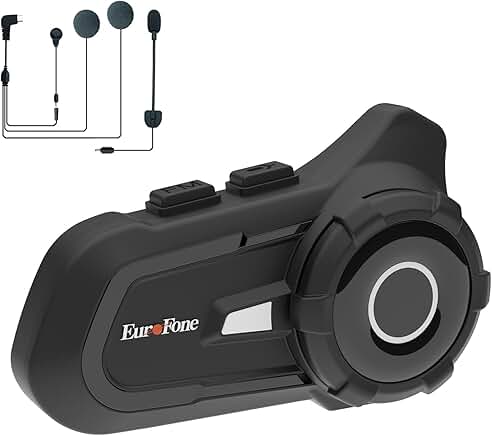 Motorcycle Bluetooth Headset with Dual Mics and Waterproof Design