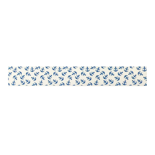 Colorful Patterned Washi Tape with Blue Anchors
