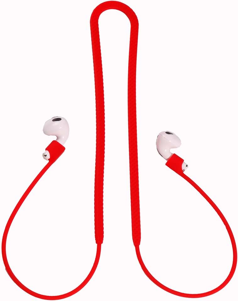 Strong Magnetic AirPods Pro Lanyard in Red