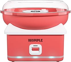 Cotton Candy Machine with LED Lights and Lidded Bowl