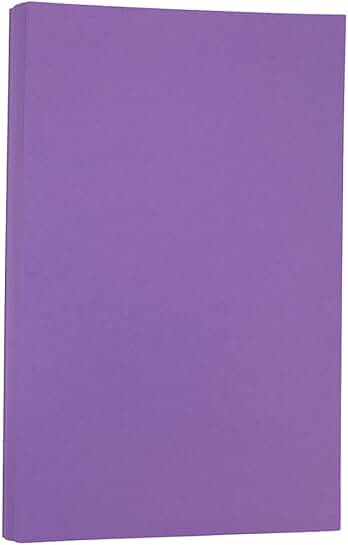 Violet Purple Legal Colored Paper, 8.5 x 14, 100 Sheets