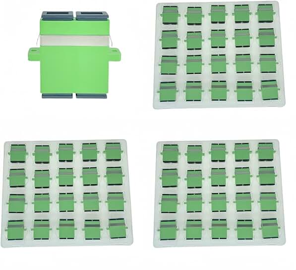 60 Pack SC/APC Duplex Fiber Optic Coupler