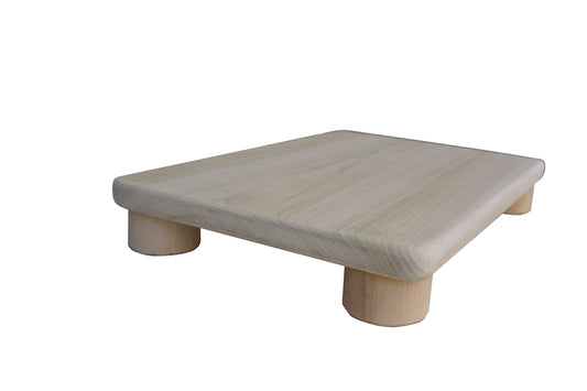 Foot Stool, 2" Tall, Poplar, Made in The USA) Unfinished)