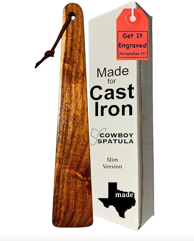 Mesquite Wood Spatula for Cast Iron and Nonstick Cookware