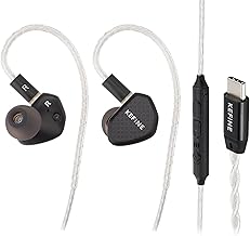 Wired USB-C Earbuds with 10mm Driver and Replaceable Nozzles