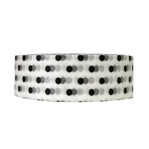 Colorful Patterned Washi Tape with Black and White Dots