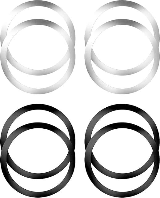8 Pack Ultra-Thin Magnetic Metal Ring Plates for Phone Cases
