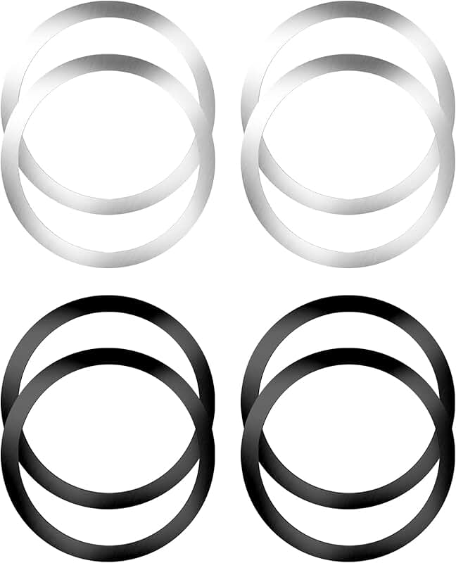 8 Pack Ultra-Thin Magnetic Metal Ring Plates for Phone Cases