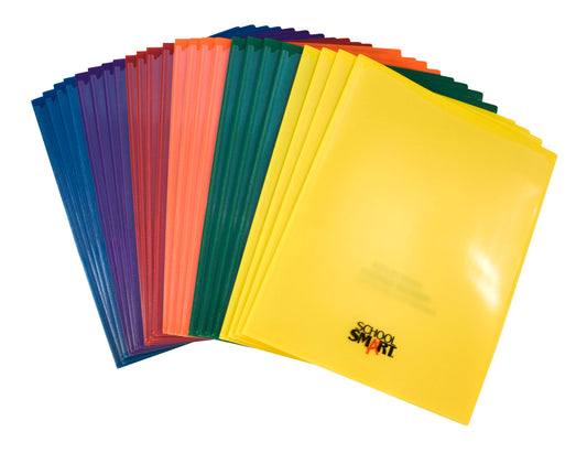 Set of 24 Assorted Color Take Home Folders