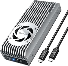 USB 4.0 M.2 NVMe SSD Enclosure with Cooling Fan