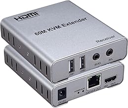 USB KVM HDMI Extender with 1080P Audio over Ethernet