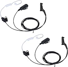 Earpiece with Acoustic Tube Mic for Two-Way Radios