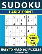 Large Print Sudoku Puzzles from Easy to Hard