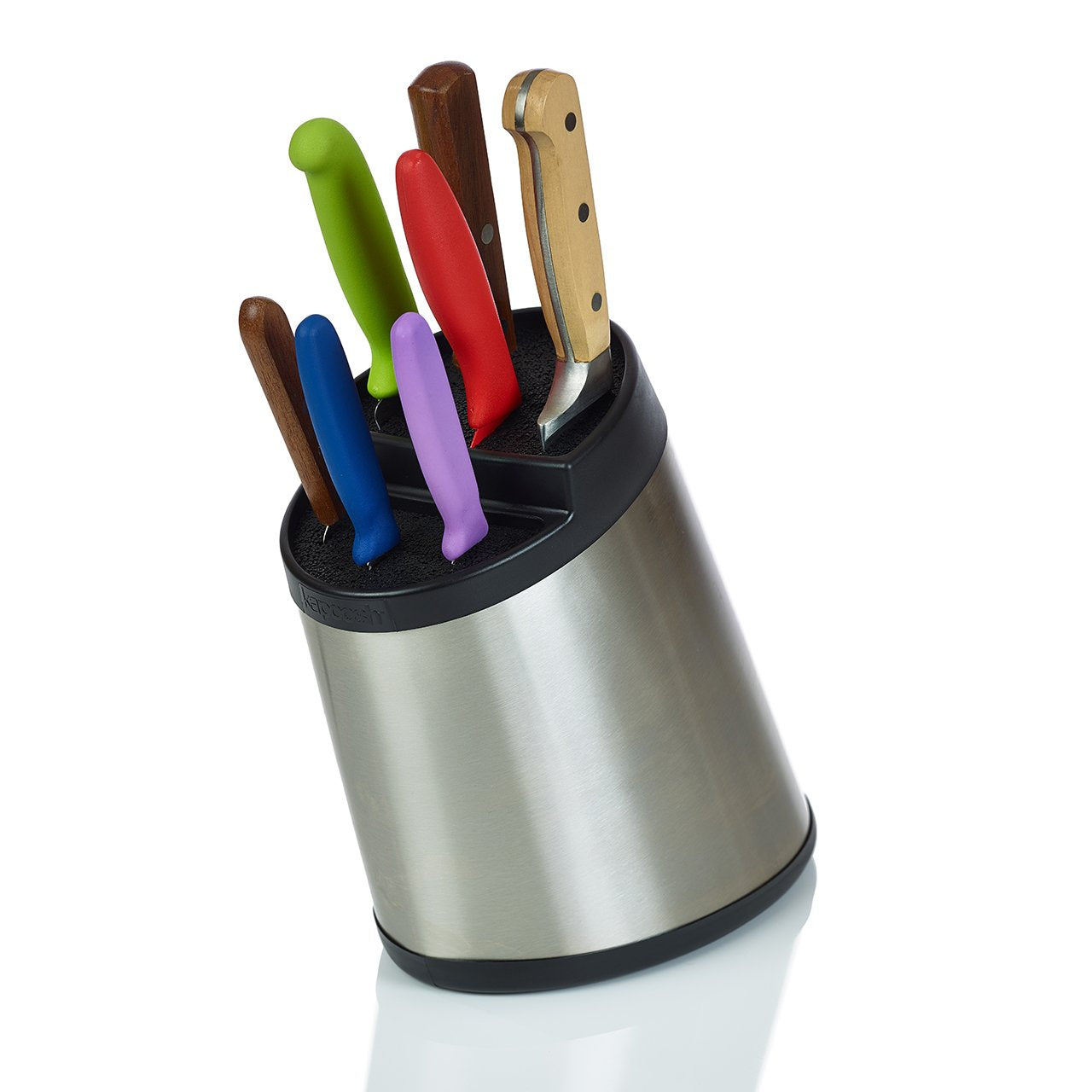 Rondelle Knife Block, Stainless Steel