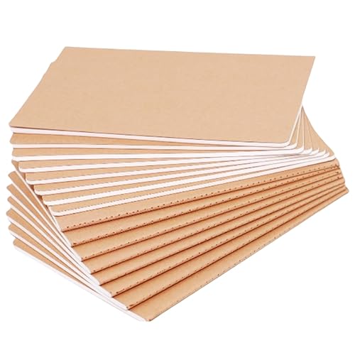16 Kraft Notebooks for Writing and Sketching