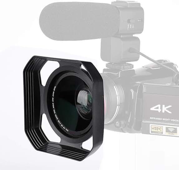 Camera Lens Hood for 37mm-72mm Sun Shade