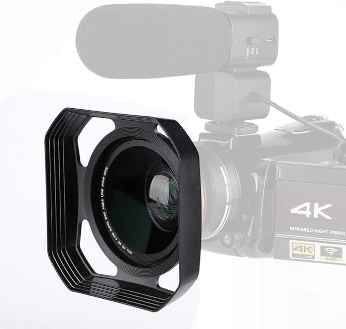Camera Lens Hood for 37mm-72mm Sun Shade