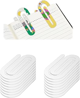 12 Acrylic Paper Clips for DIY and Office Use