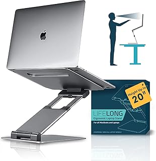 Adjustable Laptop Stand for Desk, Up to 20 Inches