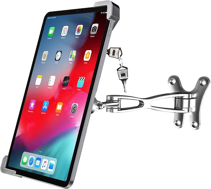 Heavy Duty In-Wall Tablet Mount with Lock