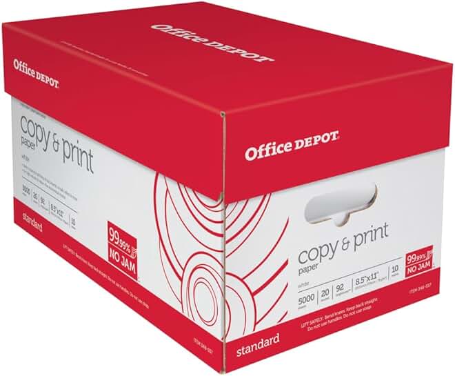 Copy and Print Paper, 8.5 x 11 inches, 20 lb, 500 sheets