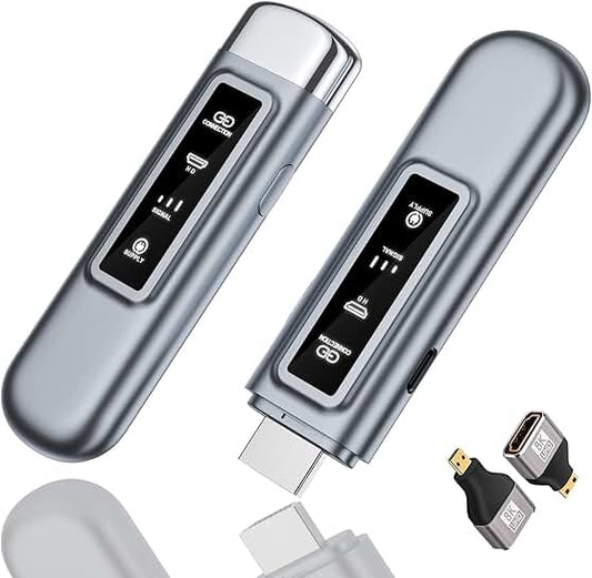 Wireless 4K HDMI Extender for PC, Camera, TV, Projector