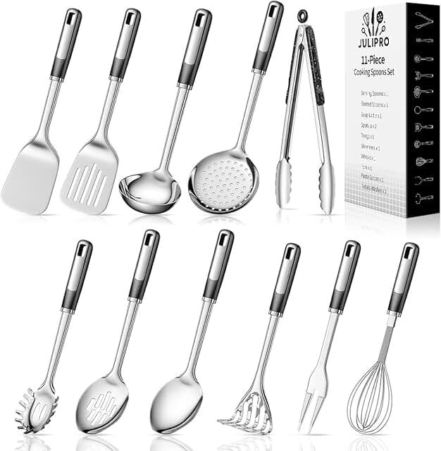 11-Piece Stainless Steel Kitchen Utensil Set