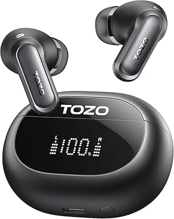 Wireless Noise Cancelling Earbuds with Waterproof, Long Battery