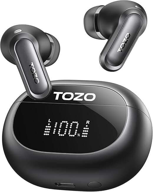 Wireless Noise Cancelling Earbuds with Waterproof, Long Battery