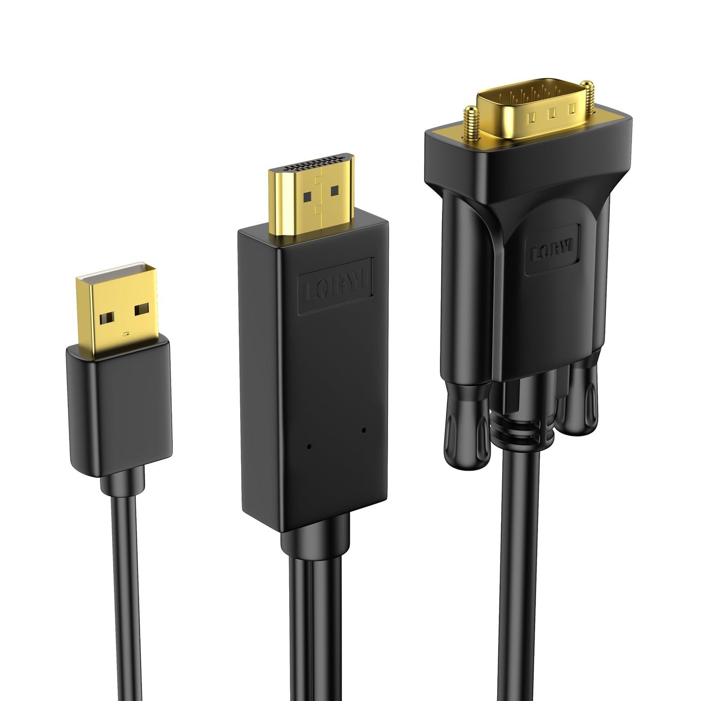 6FT HDMI to VGA Cable with USB Power