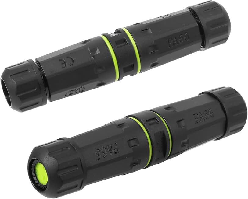 Waterproof LC Duplex Fiber Optic Cable Connector, 2 Pack