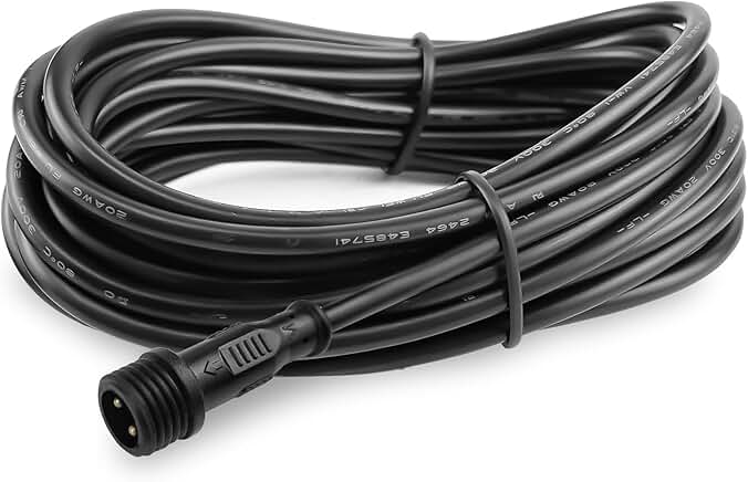 20 Gauge Silicone Wire, 33 ft, Black, Flexible, Tinned Copper