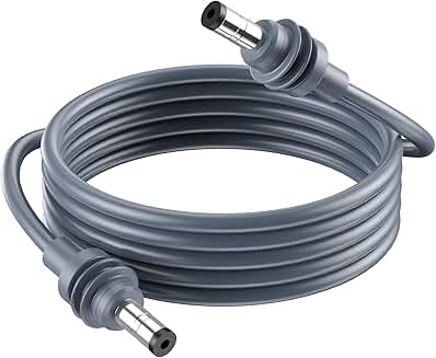 Mini Power Cable for Outdoor DC Charging, 150FT Gray