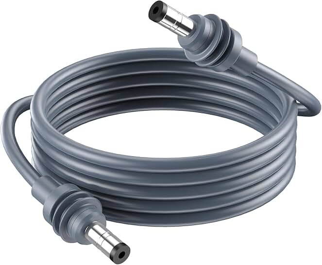 Mini Power Cable for Outdoor DC Charging, 150FT Gray