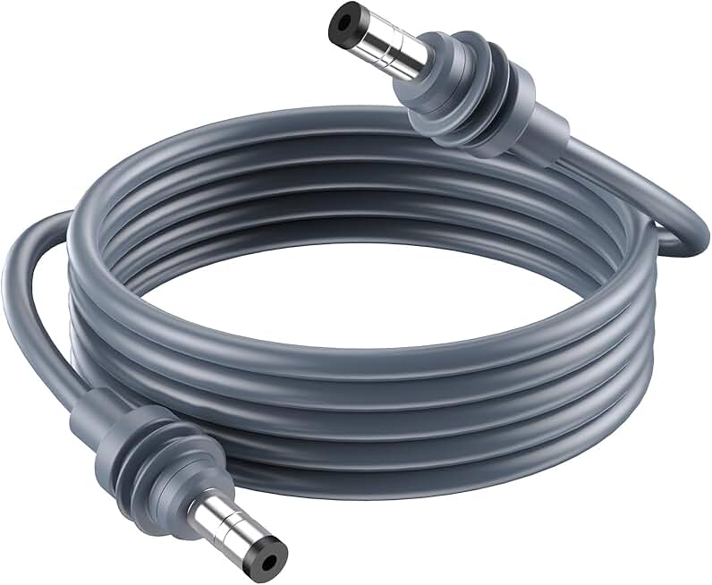 Mini Power Cable for Outdoor DC Charging, 150FT Gray