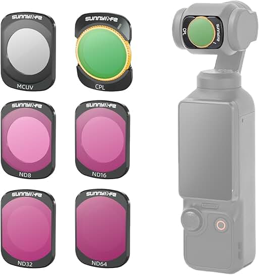 6-Pack Magnetic Lens Filter Set for DJI Osmo Pocket 3