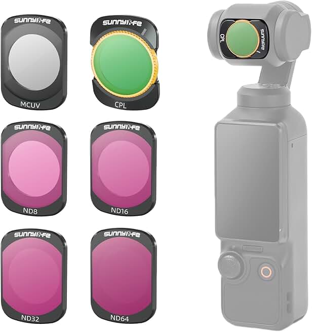 6-Pack Magnetic Lens Filter Set for DJI Osmo Pocket 3