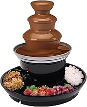 Three-Tier Electric Chocolate and Cheese Fountain, 11 Lb Capacity