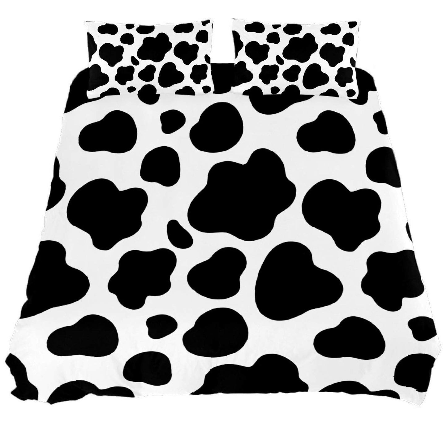 Three-Piece Bed Set Duvet Cover Stylish Pillow Case Soft Comfy Breathable Comfortable Comforter Cover Set Queen King Twin Full Size Cow Print