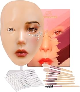 Silicone Makeup Practice Face for Beginners and Artists