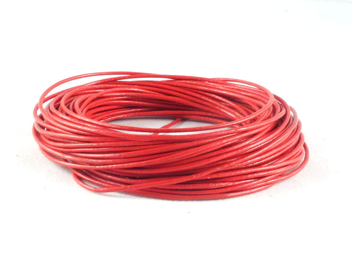 1.0mm Round Leather Cord for Jewelry and Craft Projects