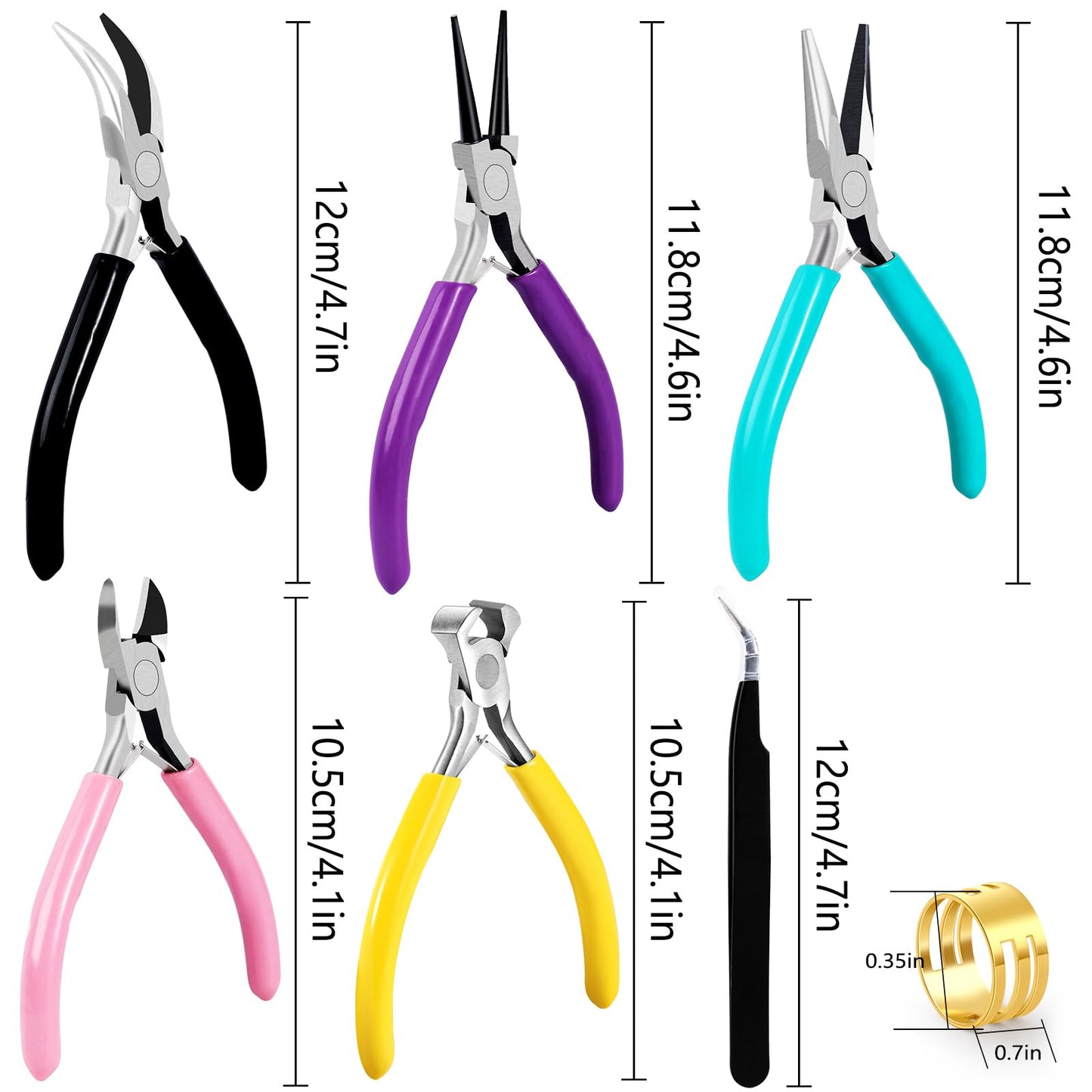 Jewelry Making Pliers Set for Wire Wrapping and Repair