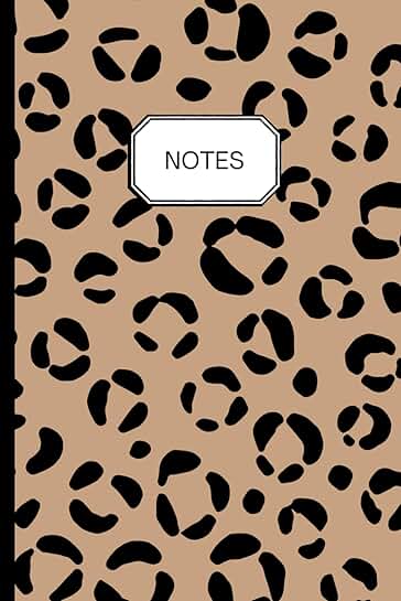 Animal Print Lined Notebook