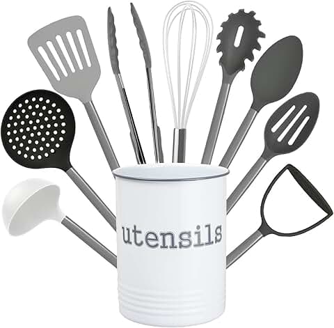 10-Piece Nylon Cooking Utensil Set with Holder