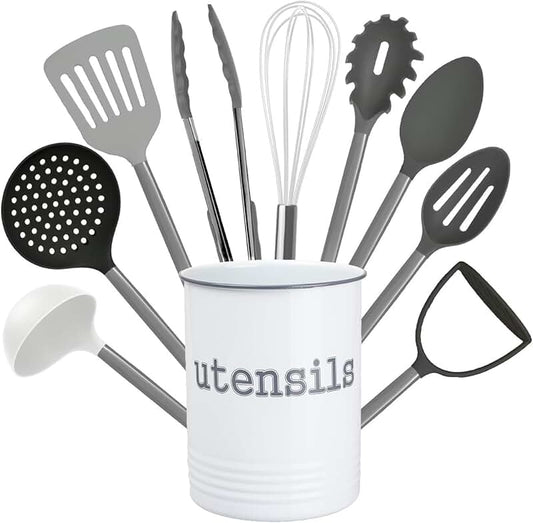 12-Piece Silicone Kitchen Utensil Set with Holder