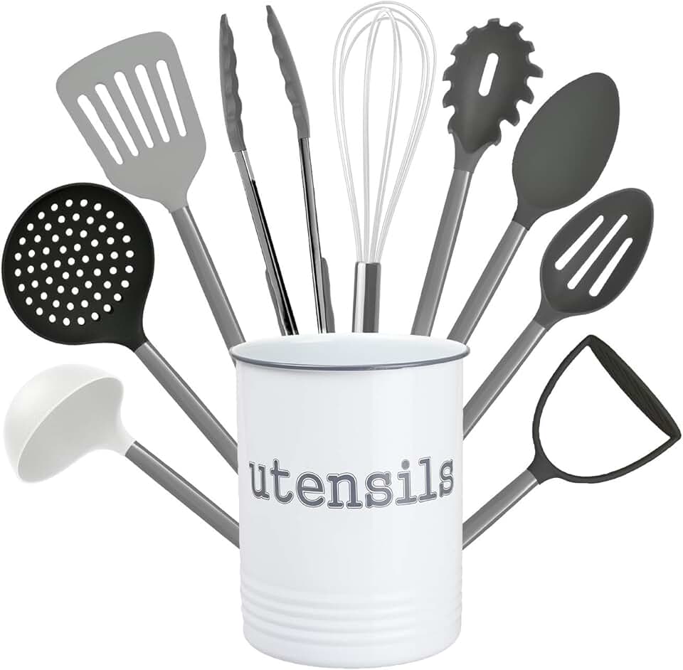 10-Piece Nylon Cooking Utensil Set with Holder